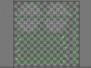 &oacute;culos de sol pixelados Modelo 3D