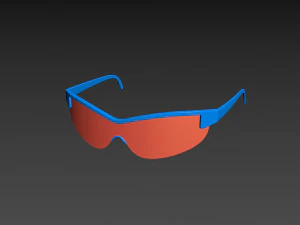 &oacute;culos de sol para ciclista Modelo 3D