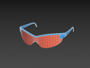 cyclist sunglasses Model 3D