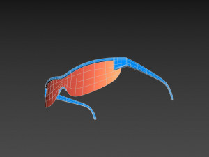 cyclist sunglasses Model 3D
