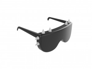 spiked sunglasses Model 3D