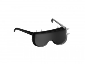 spiked sunglasses Model 3D