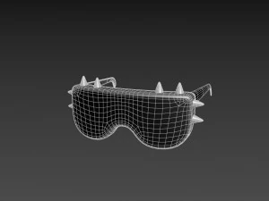 spiked sunglasses 3D Model