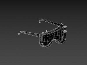 spiked sunglasses Model 3D