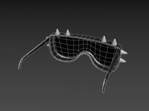 spiked sunglasses 3D Model