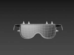 spiked sunglasses Model 3D