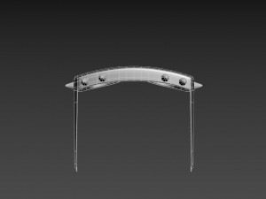 spiked sunglasses Model 3D