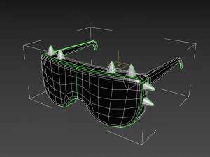spiked sunglasses 3D Model