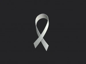 white ribbon 3D Model