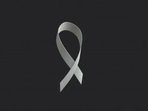 white ribbon 3D Model