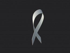 white ribbon 3D मॉडल