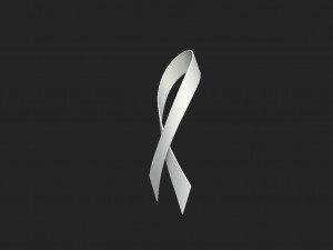 white ribbon 3D मॉडल