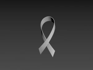 white ribbon 3D Model