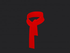 red scarf 3Dモデル