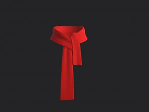 rode sjaal 3D Model