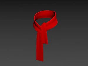 rode sjaal 3D Model