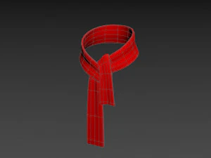 rode sjaal 3D Model