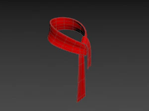rode sjaal 3D Model