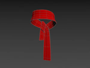 rode sjaal 3D Model