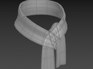 red scarf 3Dモデル