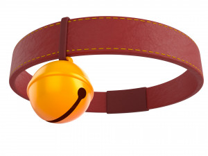 cat collar 3D मॉडल