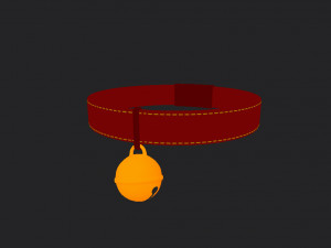 cat collar 3D मॉडल