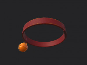 cat collar 3D मॉडल