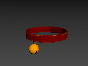 cat collar 3D मॉडल