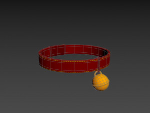 cat collar 3D मॉडल