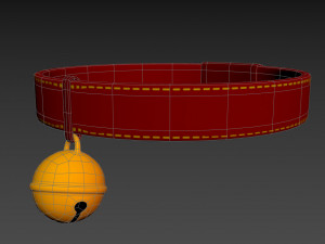 cat collar 3D मॉडल