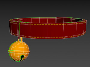 cat collar 3D मॉडल