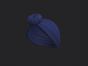 women turban hat 3D Model