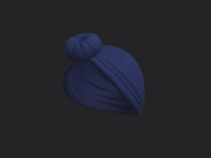 women turban hat 3D Model