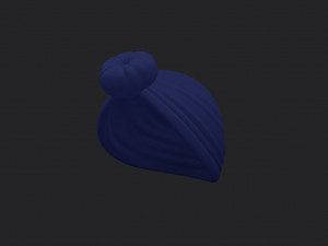 women turban hat 3D Model