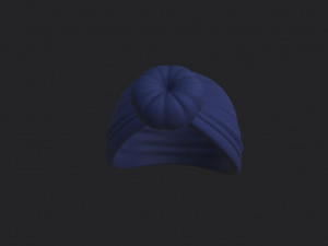 women turban hat 3D Model