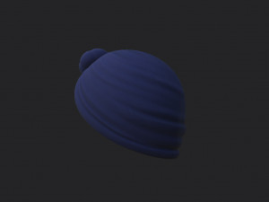 women turban hat 3D Model