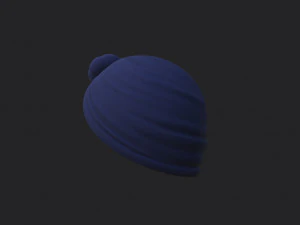 women turban hat 3D Model