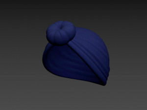 women turban hat 3D Model