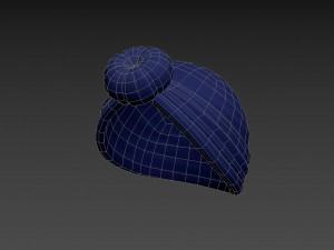 women turban hat 3D Model
