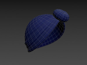 women turban hat 3D Model