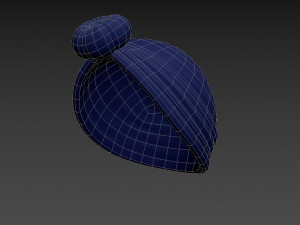 women turban hat 3D Model