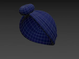 women turban hat 3D Model