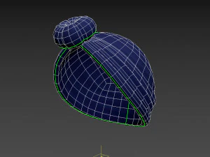 women turban hat 3D Model