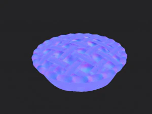 pai berisi buah ceri Model 3D