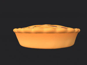 pai berisi buah ceri Model 3D
