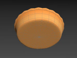 pai berisi buah ceri Model 3D