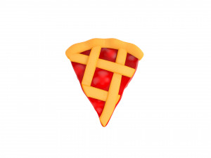 cherry pie slice 3D 모델
