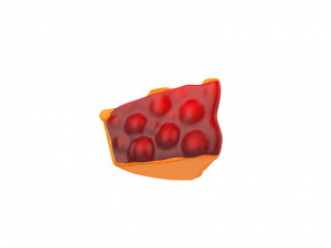 cherry pie slice 3D 모델