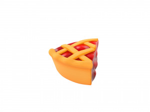 cherry pie slice 3D 모델