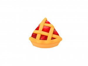 cherry pie slice 3D 모델